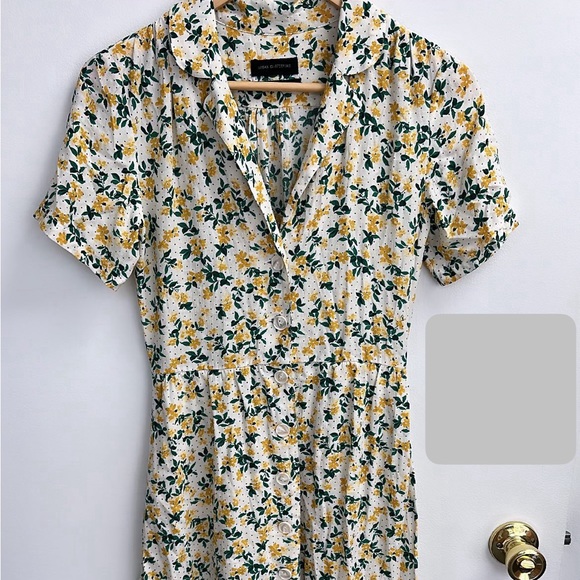 Urban Outfitters Floral Button-front Dress XS - Picture 1 of 3